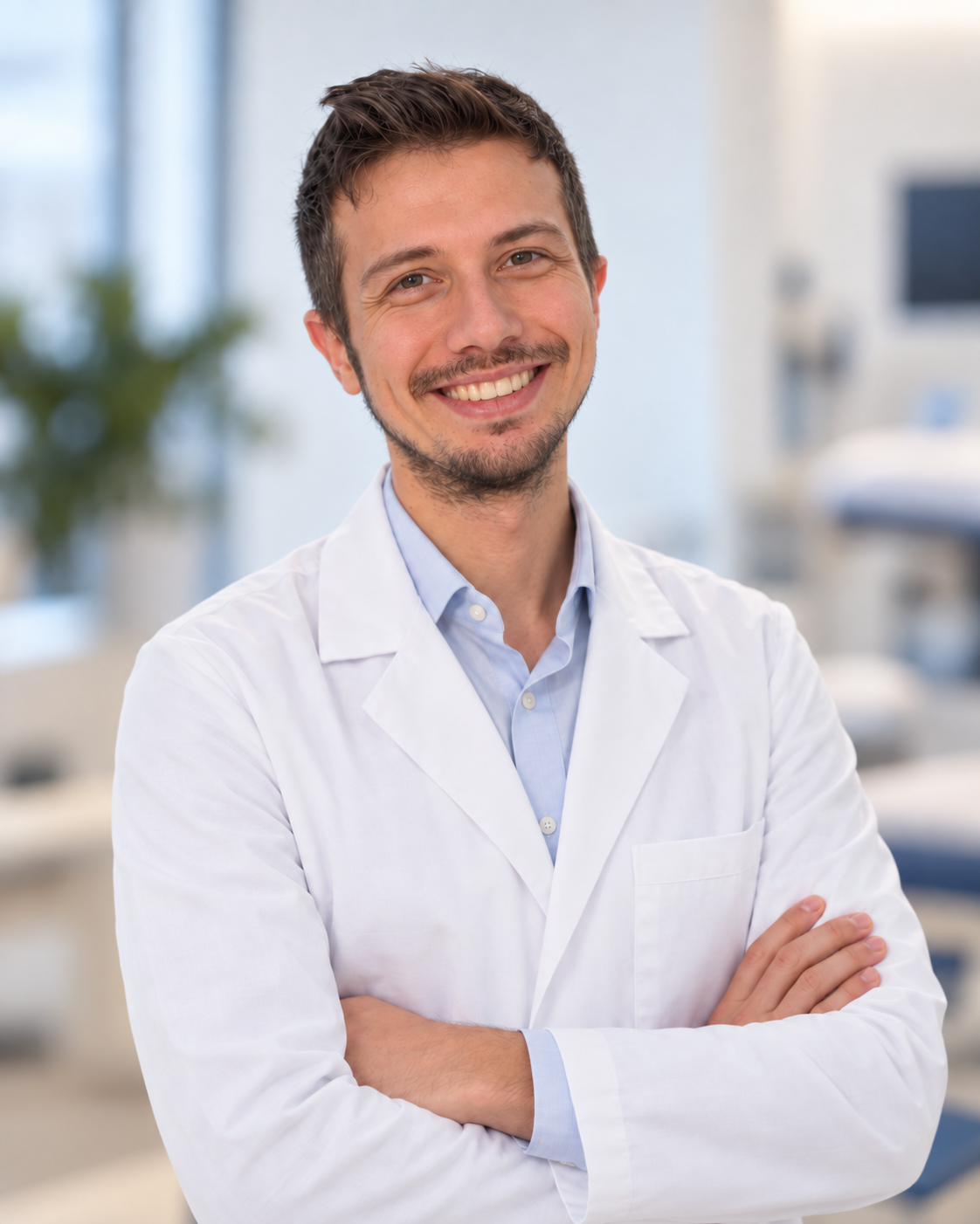 Ritratto professionale del medico in camice